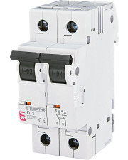 Автоматичний вимикач Eti ETIMAT 10 2p D 1А 10кА (2153704)