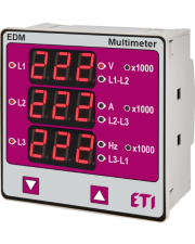 Цифровой регистратор электрических параметров Eti EDM 96x96мм 40-300В AC/DC (4805419)