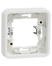 Одномісна рамка Schneider Electric MUR39108 із затискачами IP55 (біла)