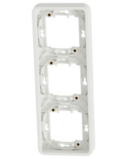 Вертикальная 3-постовая рамка Schneider Electric MUR39109 IP55 (белая)