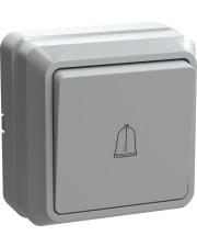 Кнопковий вимикач 1-клавішний IEK ВСк20-1-0-ПРО «Октава» 10А білий (EVO13-K01-10-DC)