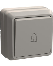 Кнопковий вимикач 1-клавішний IEK ВСк20-1-0-ОКм «Октава» 10А кремовий (EVO13-K33-10-DC)