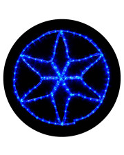 Вулична LED гірлянда Delux EN MOTIF Star (90012984) 60х60см 13 миготливих діодів IP44 (синє світло)