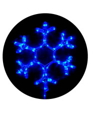 Вулична LED гірлянда Delux EN MOTIF Snowflake (90012962) 40см 12 миготливих діодів IP44 (синє світло)