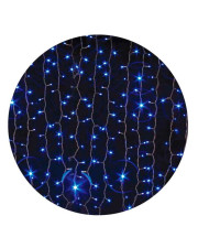 Уличная светодиодная гирлянда Delux EN CURTAIN 456LED (90009050) 2x1,5м IP44 (синий свет) черный шнур
