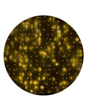 Уличная светодиодная гирлянда Delux EN CURTAIN 912LED (90009060) 2x3м IP44 (желтый свет) черный шнур