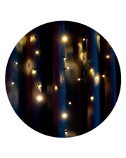 Вулична LED гірлянда Starlight (000057264) 2x0,7м 75 миготливих діодів IP44 (тепле біле світло) чорний шнур