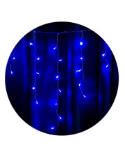 Уличная LED гирлянда Starlight (000057263) 2x0,7м 75 мигающих диодов IP44 (синий свет) черный шнур