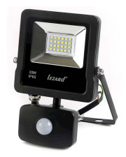 Алюминевый LED прожектор Lezard (PAL6520S) 20Вт 6500K 1600Лм IP65 с датчиком движения