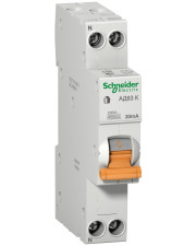 Дифавтомат Schneider Electric АД63К 1P+N 20A 30mА C 18мм