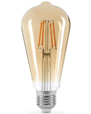 Світлодіодна лампа філаментна Titanum Filament ST64 E27 6Вт 2200K (TLFST6406272A) бронза