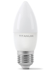 Светодиодная лампа Titanum C37 E27 6Вт 3000K (TLС3706273)