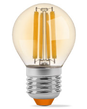 Світлодіодна філаментна лампа Videx Filament G45FA E27 6Вт 2200K (VL-G45FA-06272) бронза