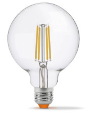 Диммована філаментна лампа Videx Filament G95FD E27 7Вт 4100K (VL-G95FD-07274)