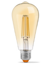 Диммируемая филаментная лампа Videx Filament ST64FAD E27 6Вт 2200K (VL-ST64FAD-06272) бронза