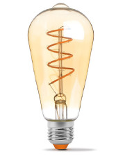 Димерна філаментна лампа Videx Filament ST64FASD E27 5Вт 2200K (VL-ST64FASD-05272) бронза