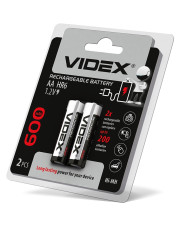 Аккумулятор Videx AA 600мАч (HR6/600/2DB) 2 шт