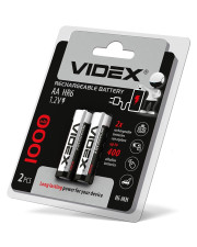 Аккумулятор Videx AA 1000мАч (HR6/1000/2DB) 2 шт