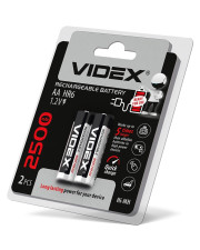 Акумулятор Videx AA 2500мАч (HR6/2500/2DB) 10 шт