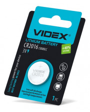 Литиевая батарейка Videx CR2016 (CR2016 1B) 1 шт