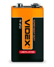 Солевая батарейка Videx 6F22 крона (6F22/9V/S) 1 шт