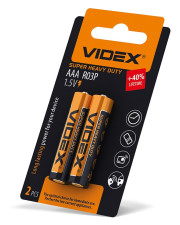 Сольова батарея Videx R03P AAA (R03P/AAA 2pcs SB) 2 шт