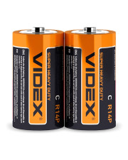 Солевая батарейка Videx R14P C (R14P/C 2pcs S) 2 шт
