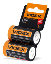 Солевая батарейка Videx R14P C (R14P/C 2pcs SС) 2 шт