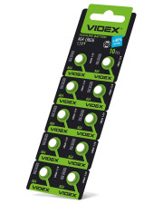 Часовая батарейка Videx AG4/LR626 (AG4/10B/1.5V) 10 шт