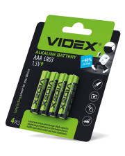 Лужна батарея Videx LR03 AAA (LR03/AAA 4pcs BC) 4 шт