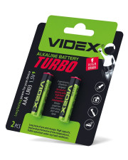 Лужна батарея Videx Turbo LR03 (LR03T/AAA 2B) 2 шт