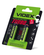 Лужна батарея Videx Turbo LR6 AAA (LR6T/AA 2B) 2 шт