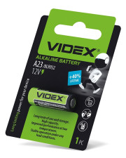Лужна батарея Videx А23 (А23/Е23А 1B) 1 шт