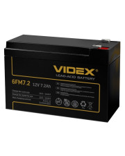 Свинцово-кислотный аккумулятор Videx 6FM7.2 7.2мАч 12В (6FM7.2 1CB)