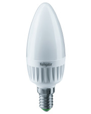 Матовая светодиодная лампа свеча Navigator NLL-C37-7-230-4K-E14-FR Е14 7Вт 560Лм 4000К (аналог 60Вт)