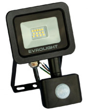 Светодиодный прожектор Evrolight FM-01D-10 10Вт 6400К с датчиком движения (57039)