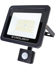 Світлодіодний прожектор Evrolight FM-01D-50 50Вт 6400К з датчиком руху (57051)