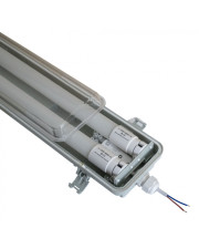 Удароміцний світлодіодний світильник Євросвітло LED-SH-40 PULS-10 2х18Вт 4000К 1200мм IP65 (53640)