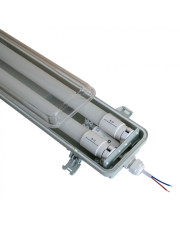 Удароміцний світлодіодний світильник Євросвітло LED-SH-40 PULS-10 2х18Вт 6400К 1200мм IP65 (53635)