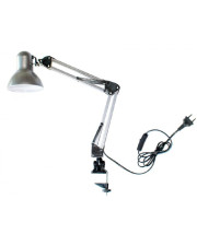 Настільна лампа Євросвітло Ridy-027 E27 зі струбциною (57185) срібло