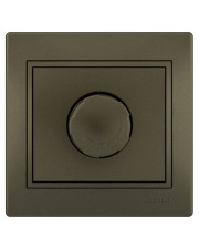 Светорегулятор Lezard «Mira» (701-3131-157) 1000Вт со вставкой (светло-коричневый перламутр)