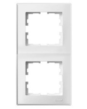 Вертикальна подвійна рамка Lezard "Lesya" 705-0200-152 (біла)
