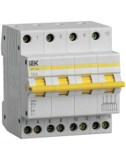 Трехпозиционный выключатель-разъединитель IEK ВРТ-63 MPR10-4-016 4P 16А