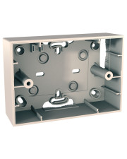 Трехмодульная коробка наружного монтажа Schneider Electric MGU8.103.25 (слоновая кость)