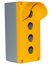 Четырехместный алюминиевый кнопочный пост с козырьком TP Electric 3390-833-0600 80x175x70мм IP67