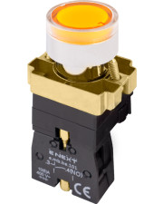 Кнопка E.Next e.mb.bw3561 1NO с подсветкой желтая (p0810104)
