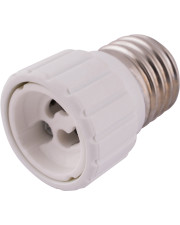 Пластиковый переходник E.Next e.lamp adapter.Е27/GU10.white Е27 на GU10 (s9100041)