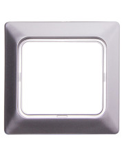 Рамка розетки E.Next e.lux.12094L.1.fr.wp.aluminium вологозахищена алюміній (ins0040088)