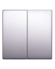 Подвійна клавіша E.Next e.lux.11021L.pn.aluminium алюміній (ins0040096)