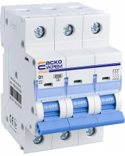 Автоматичний вимикач Аско-Укрем UTrust 3р 1А D 6kА (A0010210099)